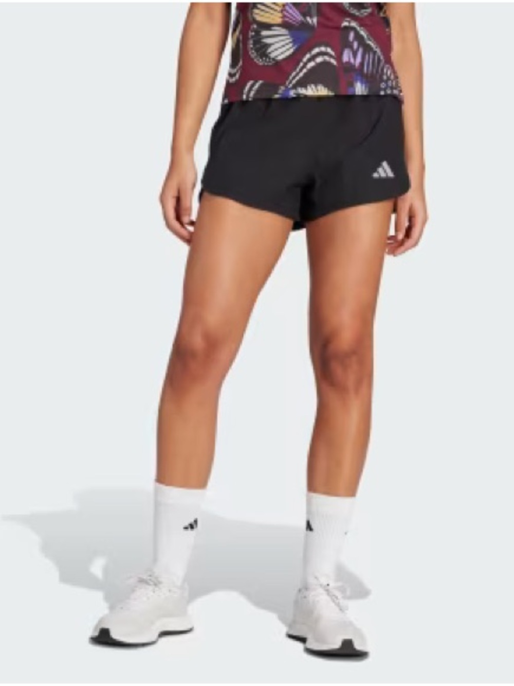 adidas aero ready Black Athletic Running Shorts with Reflective Logo
